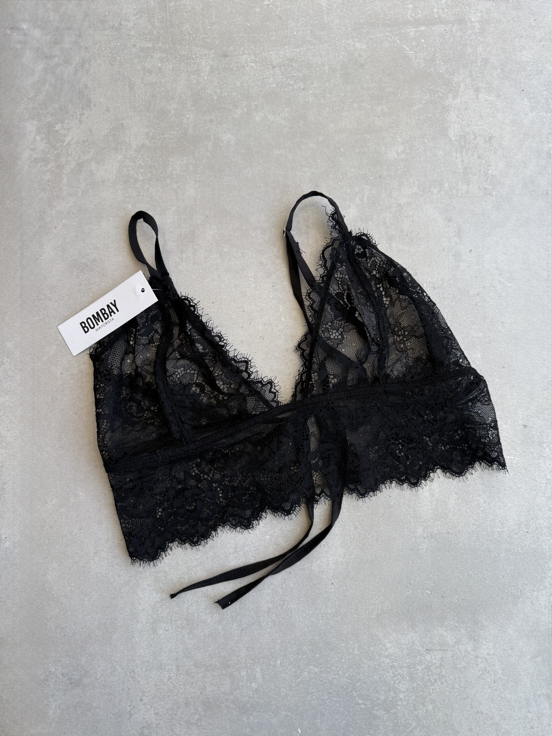 Top encaje Negro - Bombay