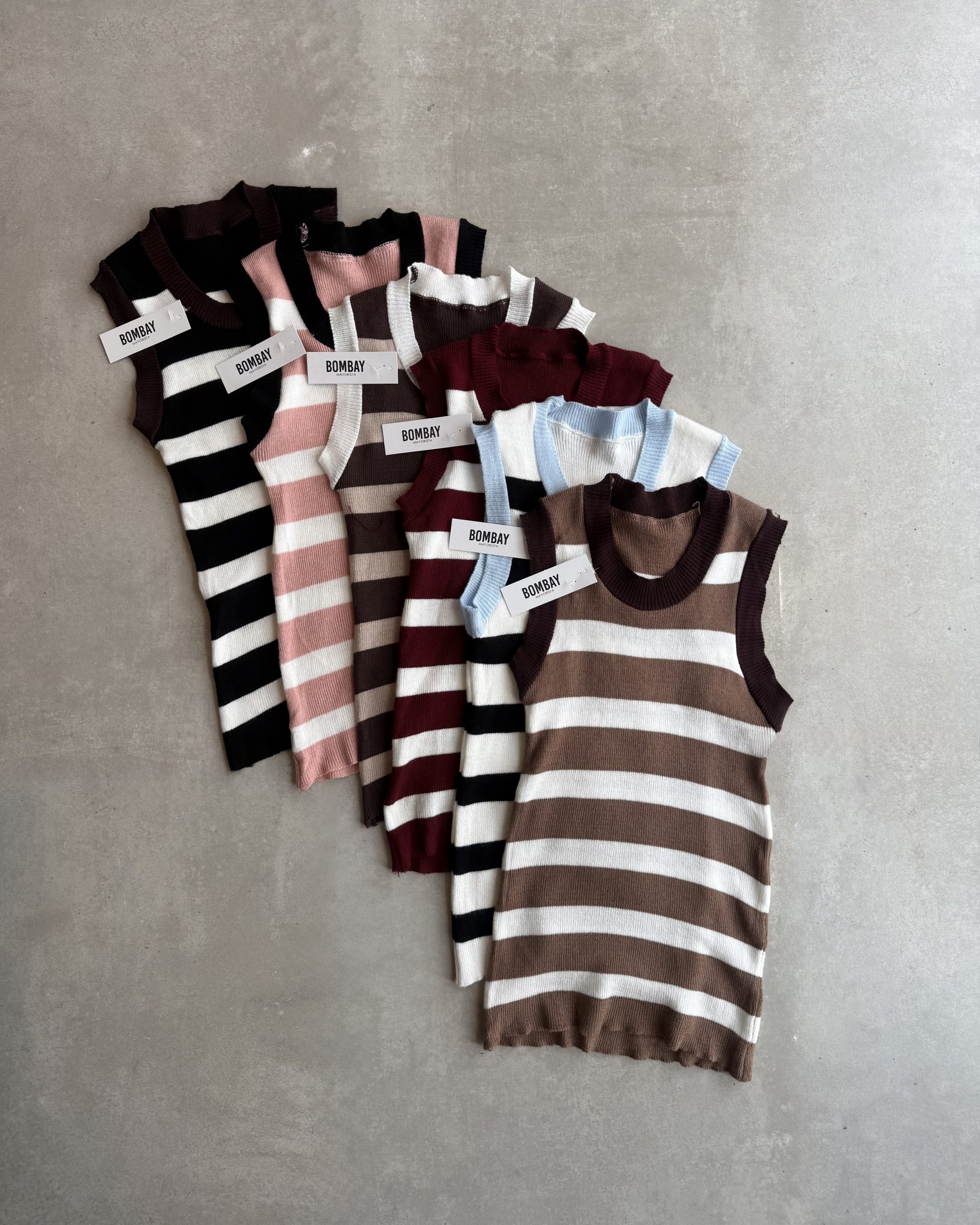 Musculosa de Hilo Rayas - Bombay