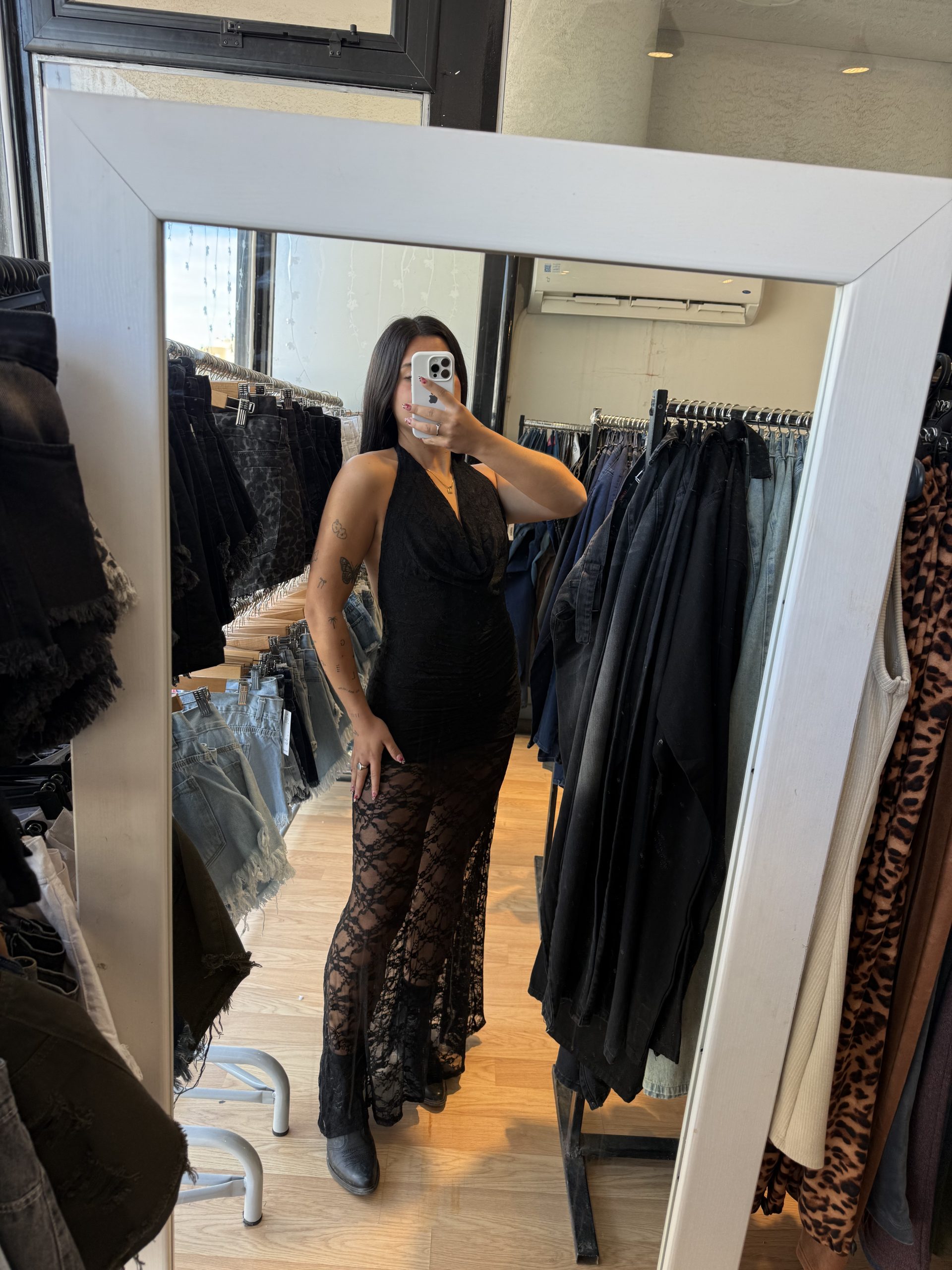 Vestido Cuello Bote